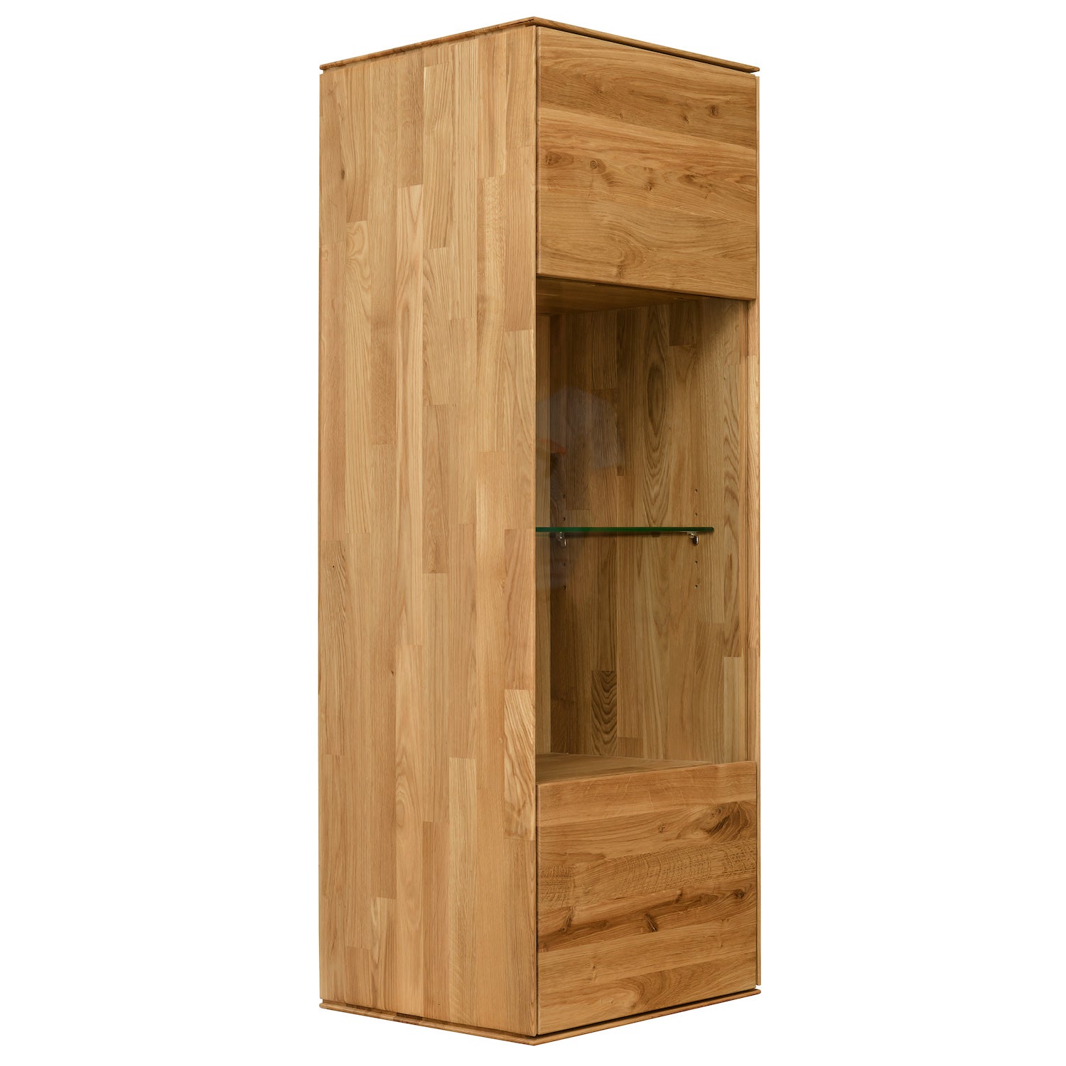 NordicStory Armario flotante de madera maciza de roble mueble a pared salon nordico escandinavo